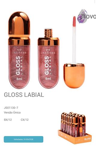 Gloss Labial/ 12pçs (JS01130-7) Jasmyne