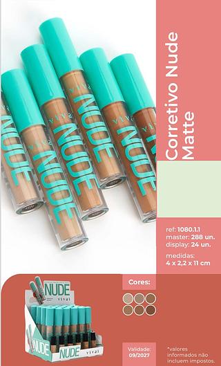 Corretivo nude matte C/24pçs VIVAI