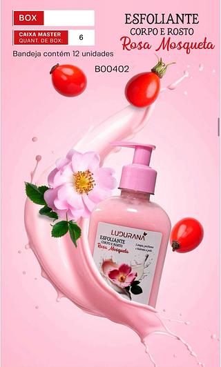 Esfoliante corpo e rosto Rosa Mosqueta C/12pcs LUDURANA