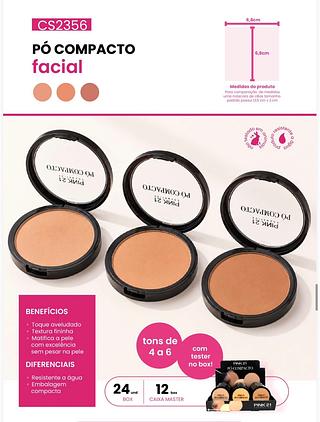 Po compacto /24UNID Pink21 (CS2356)