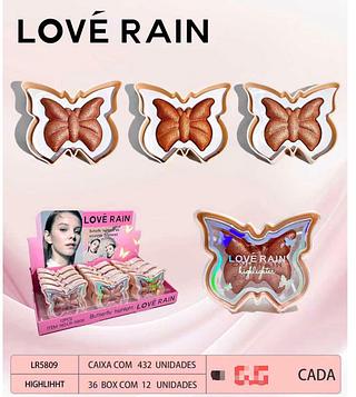 Iluminador Borboleta c/12pçs Love Rain