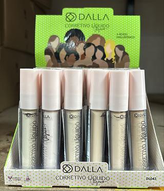 Corretivo liquido Vegano cor:claras e medias C/36pcs Dalla (DL043)