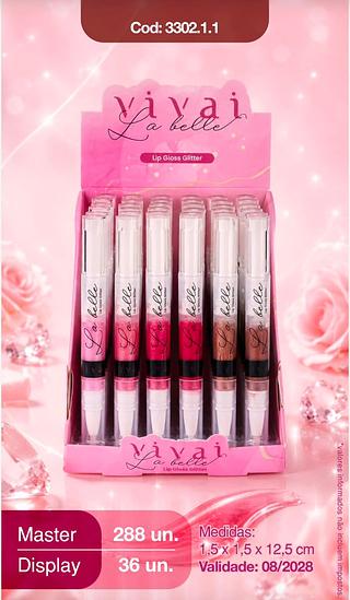 Lip gloss glitter la belle /36pcs VIVAI