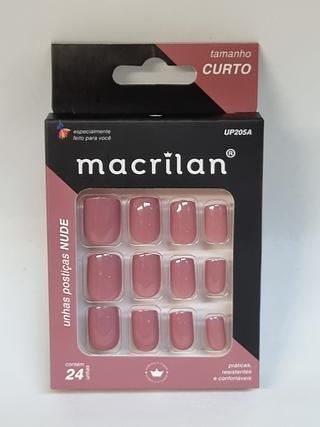Unha Curta Nude C/12pcs Macrilan