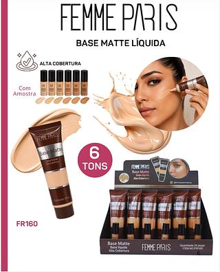 Base matte liquida c/24pcs FEMME PARIS