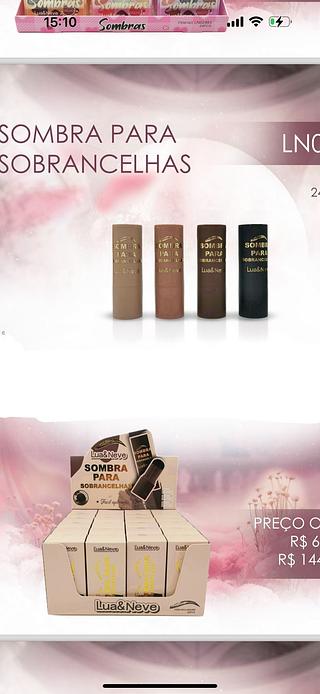 Sombra para Sobrancelhas C/24PCS (LN02494) Lua&neve PROMOCAO