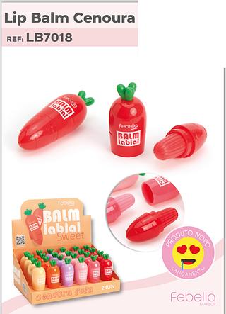 Lip Balm Cenoura /24pcs LB7018 FEBELLA