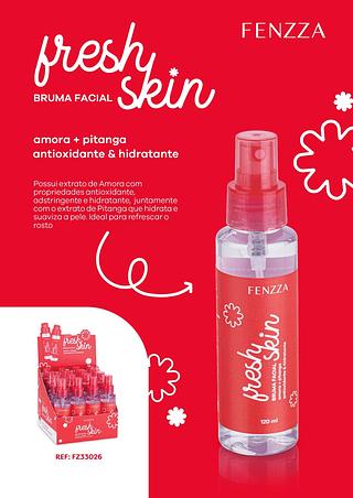 Bruma Facial Fresh Skin Amora+Pitanga/ 16pçs (FZ33026) Fenzza