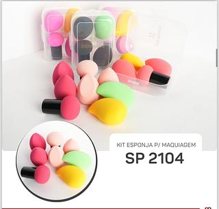Kit Esponja para Maquiagem c/6pçs