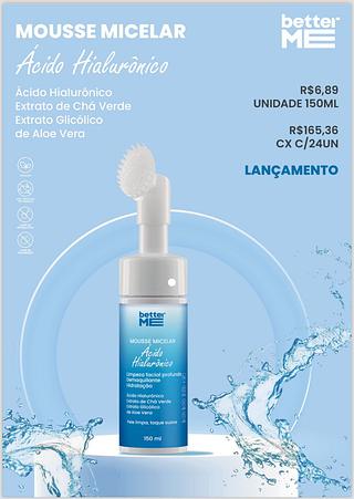 Mousse Micelar (Ácido Hialurônico) c/24pçs (BTM0052)