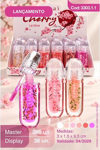 Lip gloss cherry /36pcs VIVAI
