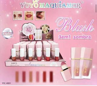 Blush liquido c/24pcs YOYO MAQUIAGEM