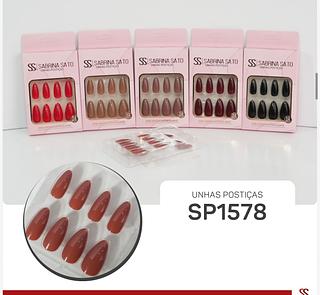 Unha postica em pvc c/12pcs SABRINA SATO
