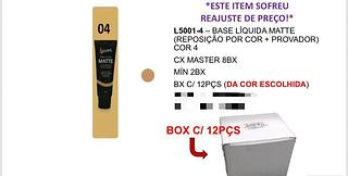 Base Liquida Matte c/12pçs Luisance
