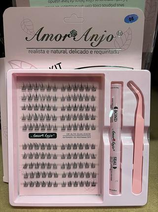 Kit Cilios (tufinho) c/10pçs Amor & Anjo