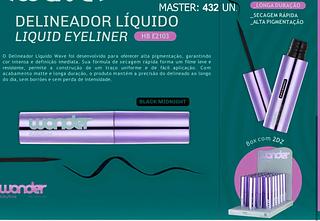 Delineador liquido wave wonder /24pcs RUBY ROSE