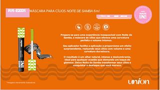 Máscara para Cilios (Noite de Samba) 6ml c/12pçs Ruby Rose