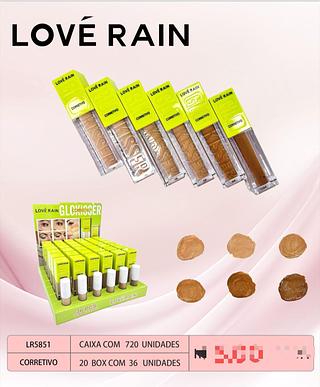 Corretivo Liquido c/36pçs Love Rain