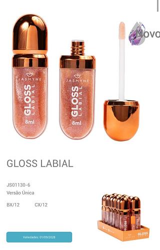 Gloss Labial/ 12pçs (JS01130-6) Jasmyne