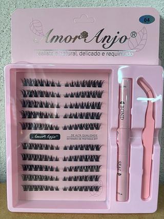 Kit Cilios (tufinho) c/10pçs Amor & Anjo