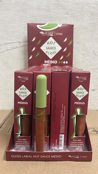 Gloss Labial Hot Sauce Medio c/28pcs (219) MAX LOVE