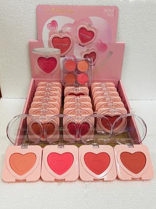 Paleta Blush Coração c/24pçs Lua & Neve