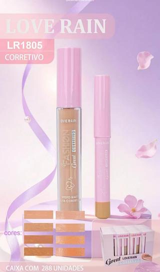 Corretivo liquido C/24pcs LOVE RAIN