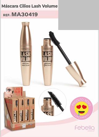 Mascara para Cilios Lash Volume /12pcs FEBELLA