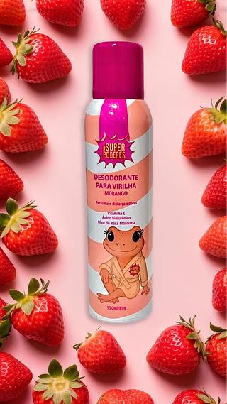Desodorante para Virilha (Morango) c/12pçs Super Poderes