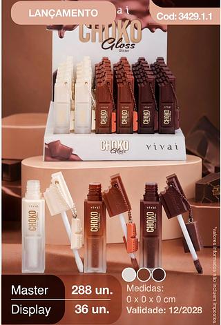Gloss glitter choko /36pcs VIVAI