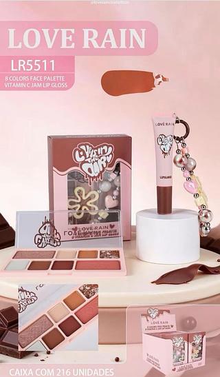 Lip gloss e sombras C/12pcs LOVE RAIN