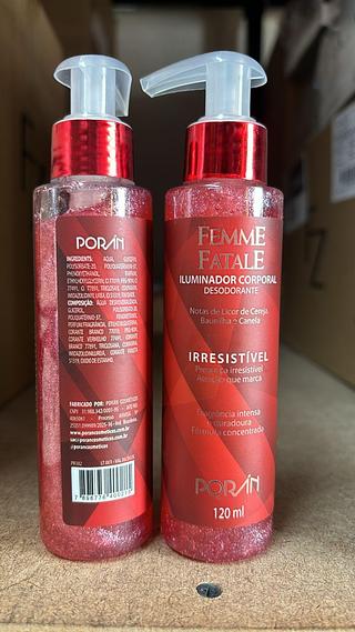 Iluminador Corporal Femme Fatale (Irresistível) c/12pçs Porán
