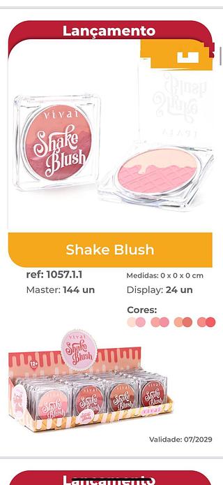 Shake blush c/24pcs VIVAI