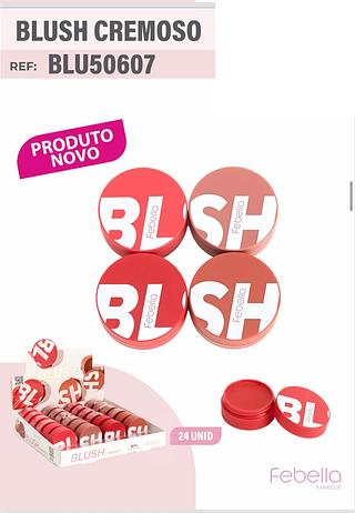 Blush efeito cremoso /24pcs Febella