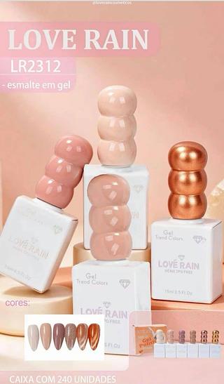 Esmalte em gel C/6pcs LOVE RAIN