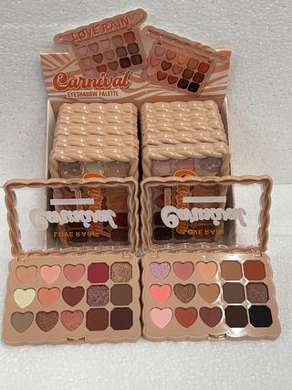 Paleta de sombras 15 cores C/12pcs LOVE RAIN