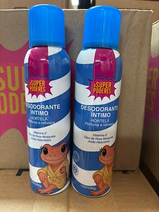 Desodorante para Virilha (Hortela) c/12pçs Super Poderes