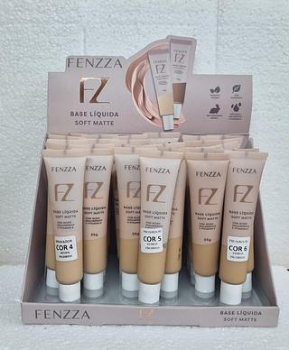 Base Líquida Soft Matte cor 4 a 6 /24pçs Fenzza