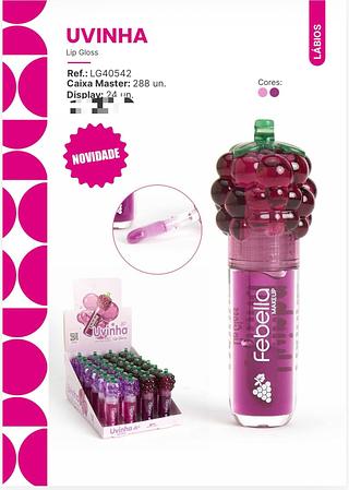 Lip gloss 3d uva tint /24pcs FEBELLA