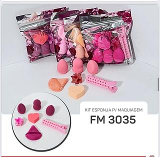 Kit Esponja Maquiagem c/12pçs Mandala