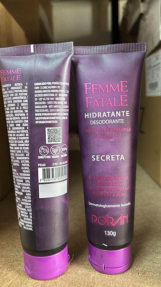Hidratante Femme fatale (Secreta) c/12pçs Porán
