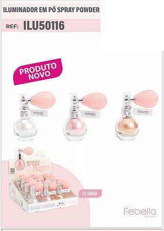 Iluminador em po spray /12pcs Febella