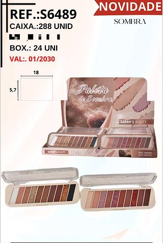 Paleta Sombras c/24pçs Sarah´s Beauty