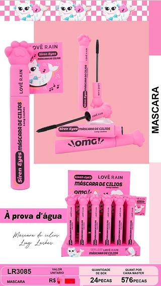 Mascara de cilios /24pcs LOVE RAIN