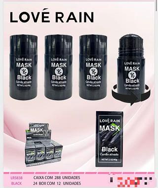 Máscara Carvão Ativado c/12pçs Love Rain