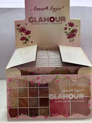 Paleta de sombras blush iluminador /12pcs Amor anjo