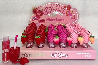Hidratante Labial Morango c/24pçs Miss Glam