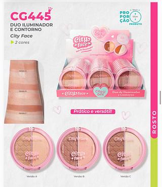 Duo iluminador e contorno /24pcs City Girls