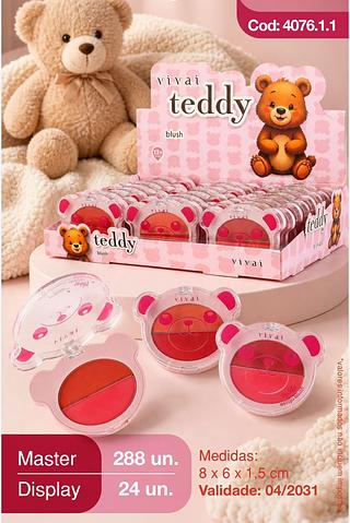 Estojo de Blush Teddy /24unid Vivai