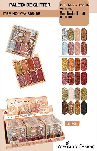 PALETA DE GLITTER C/24PCS NEW